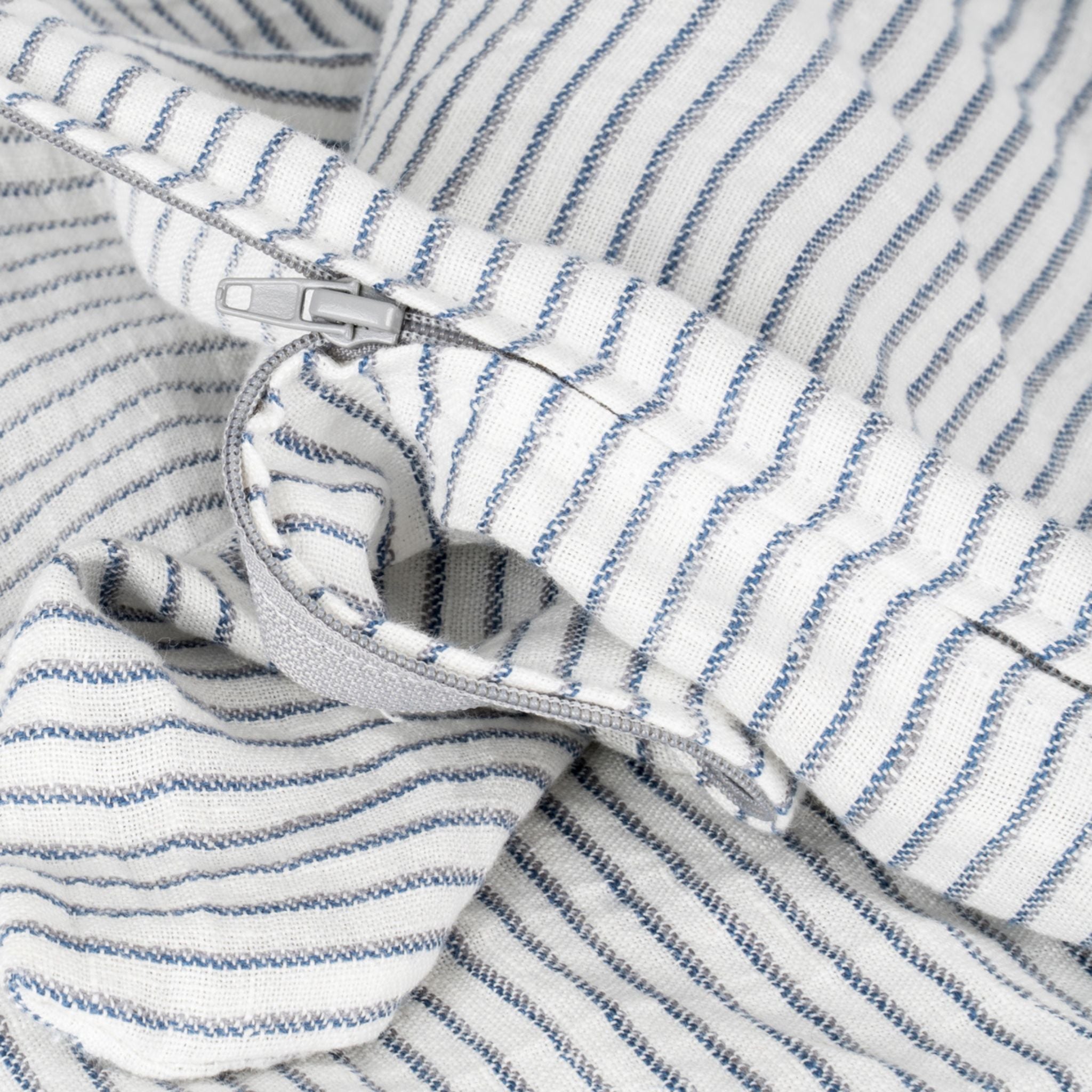 Pyntepude i hør - Stripe