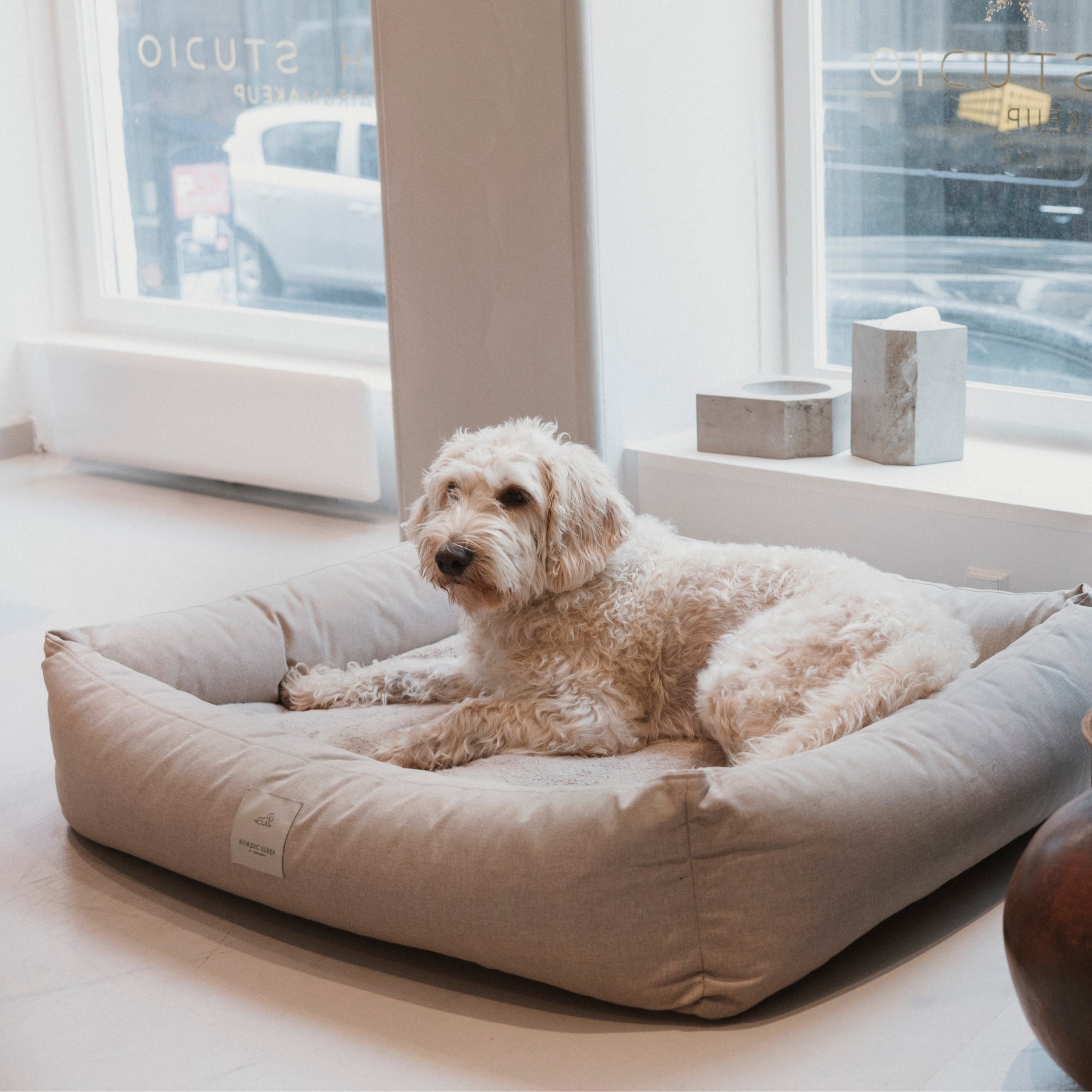 Nordic Sleep x Siccaro hundeseng - Sand/Beige - M