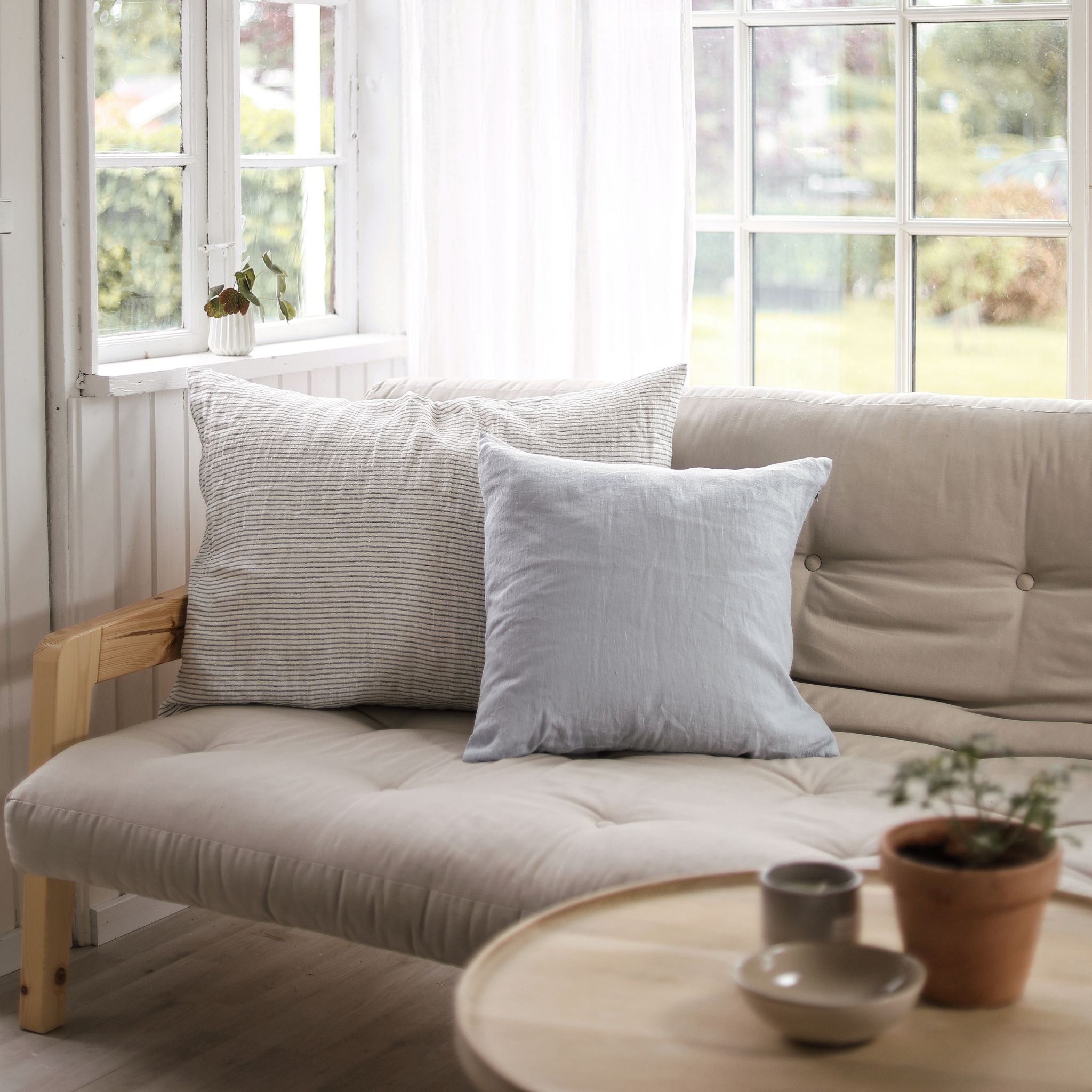 Pyntepude i hør - Sky