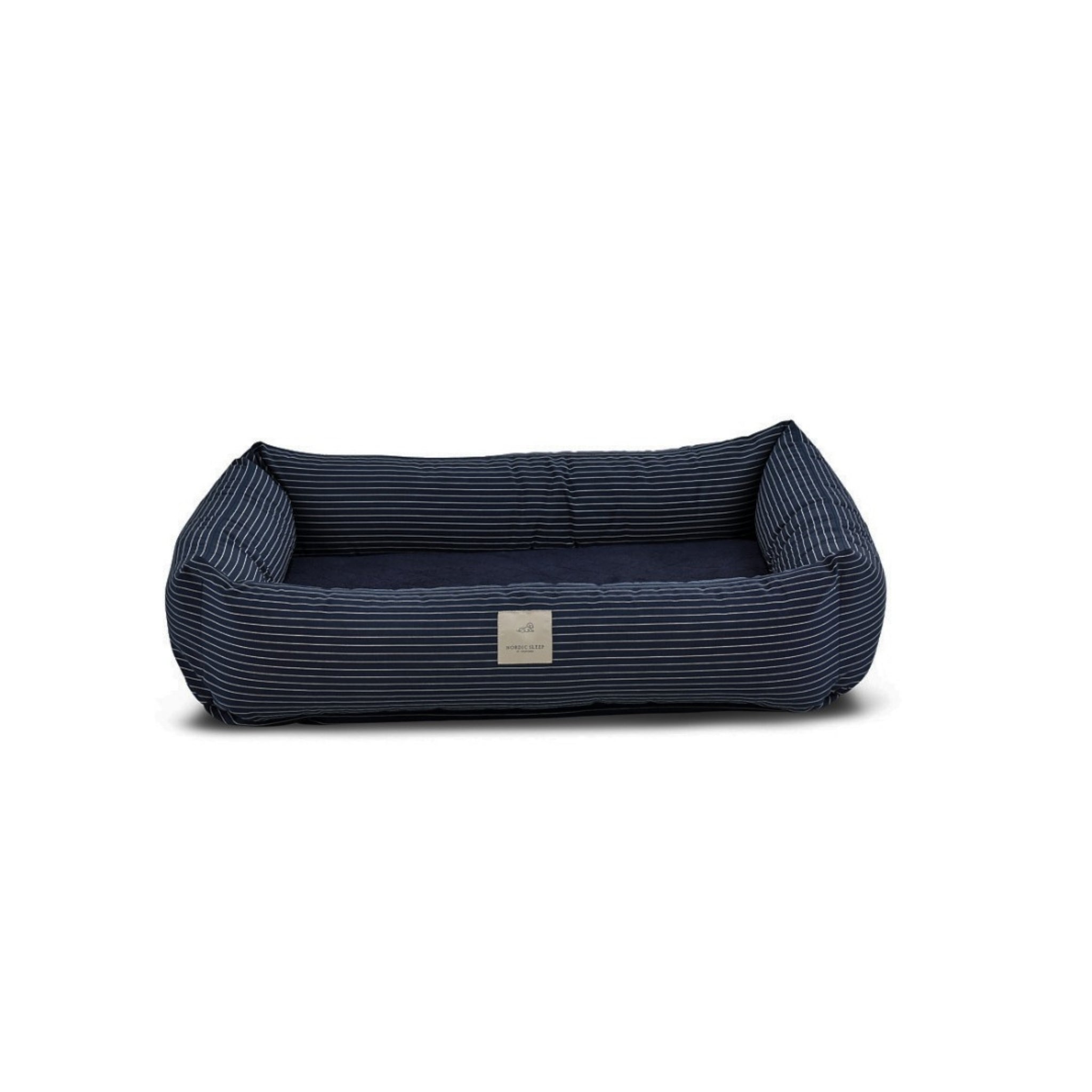 Nordic Sleep x Siccaro hundeseng - Navy Pinstripe - M